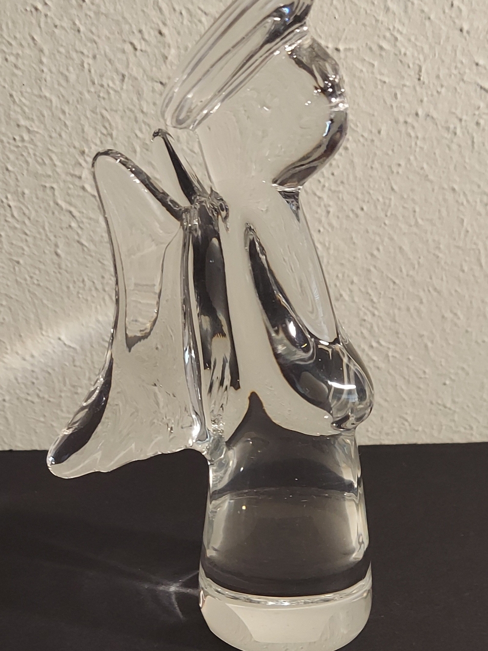 Kitschy Vtg Collectible Toscany Lead Crystal Angel Figurine